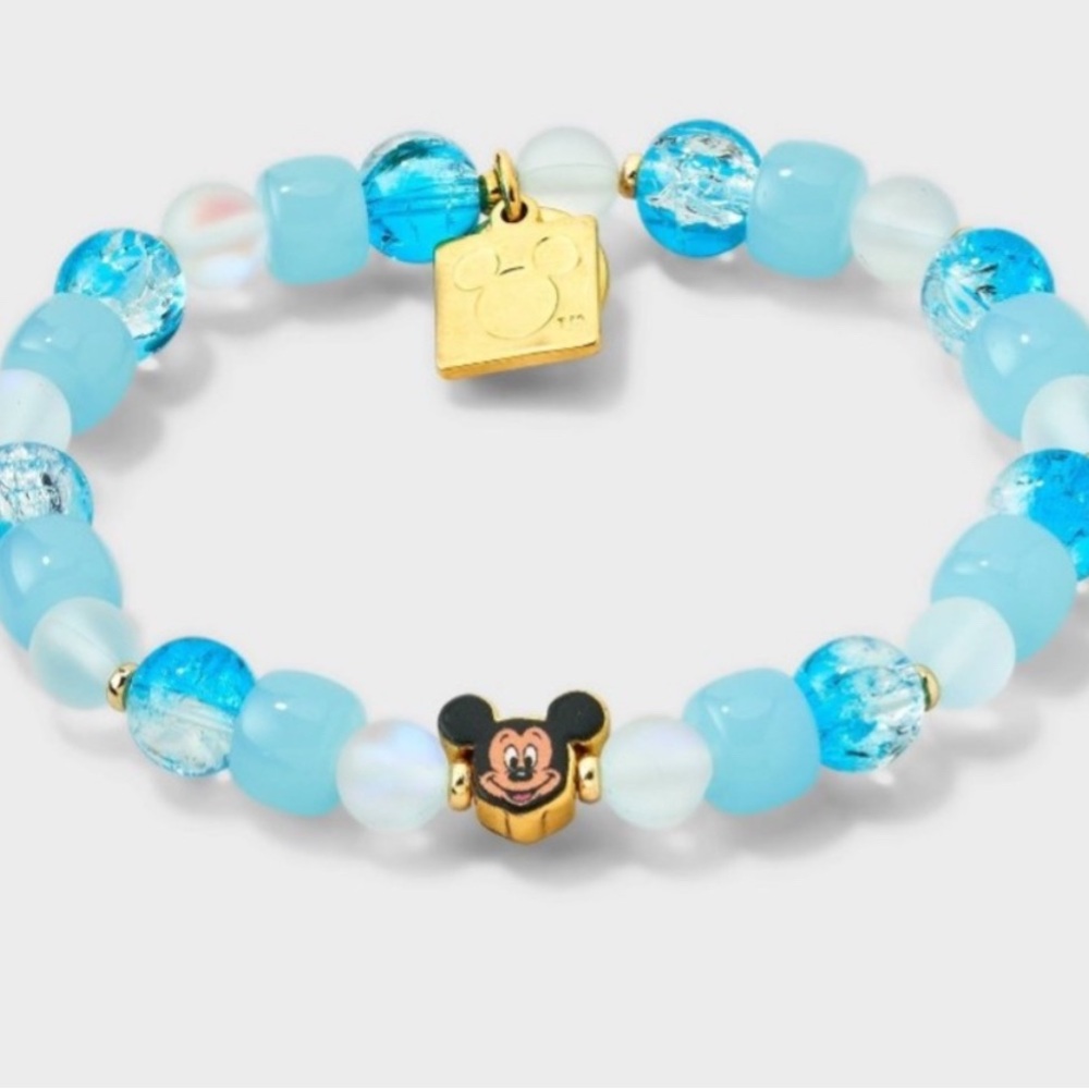 Disney Mickey Mouse Bracelet - Blue and Gold Charm